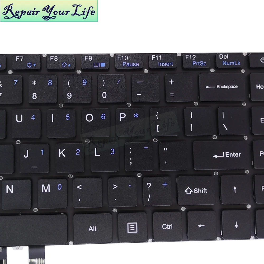 Teclados Inglês, YXT-NB93-93, Fit para russo, árabe,