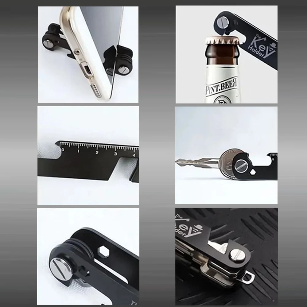 Men's Fashionable Compact Key Holder and Organizer - Stylish Business Gift