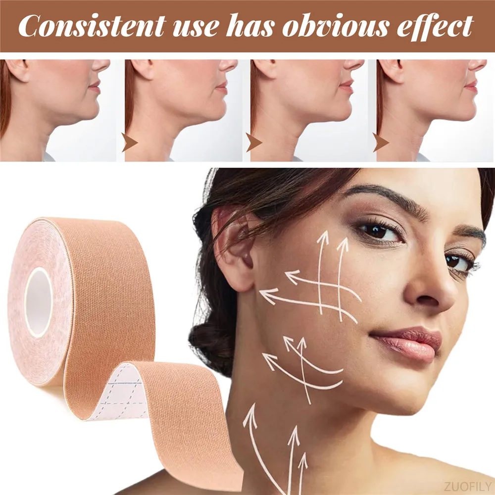 

2.5cm*5m Face Lift Band Face Anti-sagging Lift Remove Eye Wrinkles V-shaped Face Breathable Lifting Face Paste Reusable