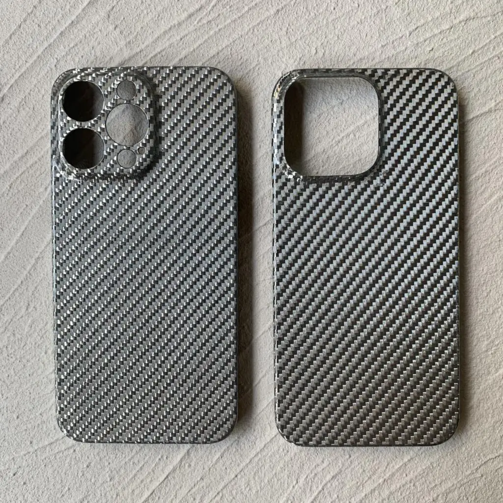 

Чехол из настоящего углеродного волокна для телефона iPhone 14 13 Pro Max, арамидный глянцевый серебристый чехол для iPhone13 12pro 13Pro, защитный чехол