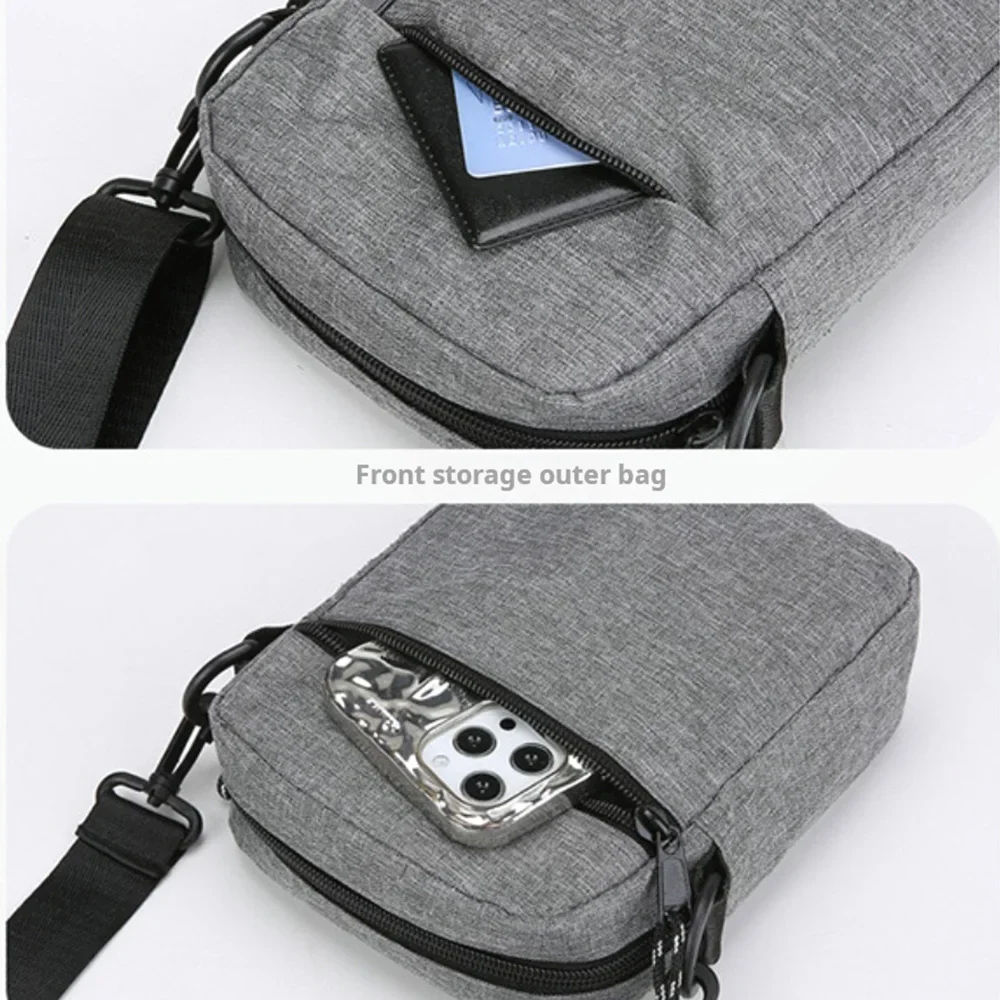 Men's Satchel Women's Bag Fashion Oxford Cloth Casual Diagonal Crossover Hand Machine Small Square Bag Handbags Luggage Bags