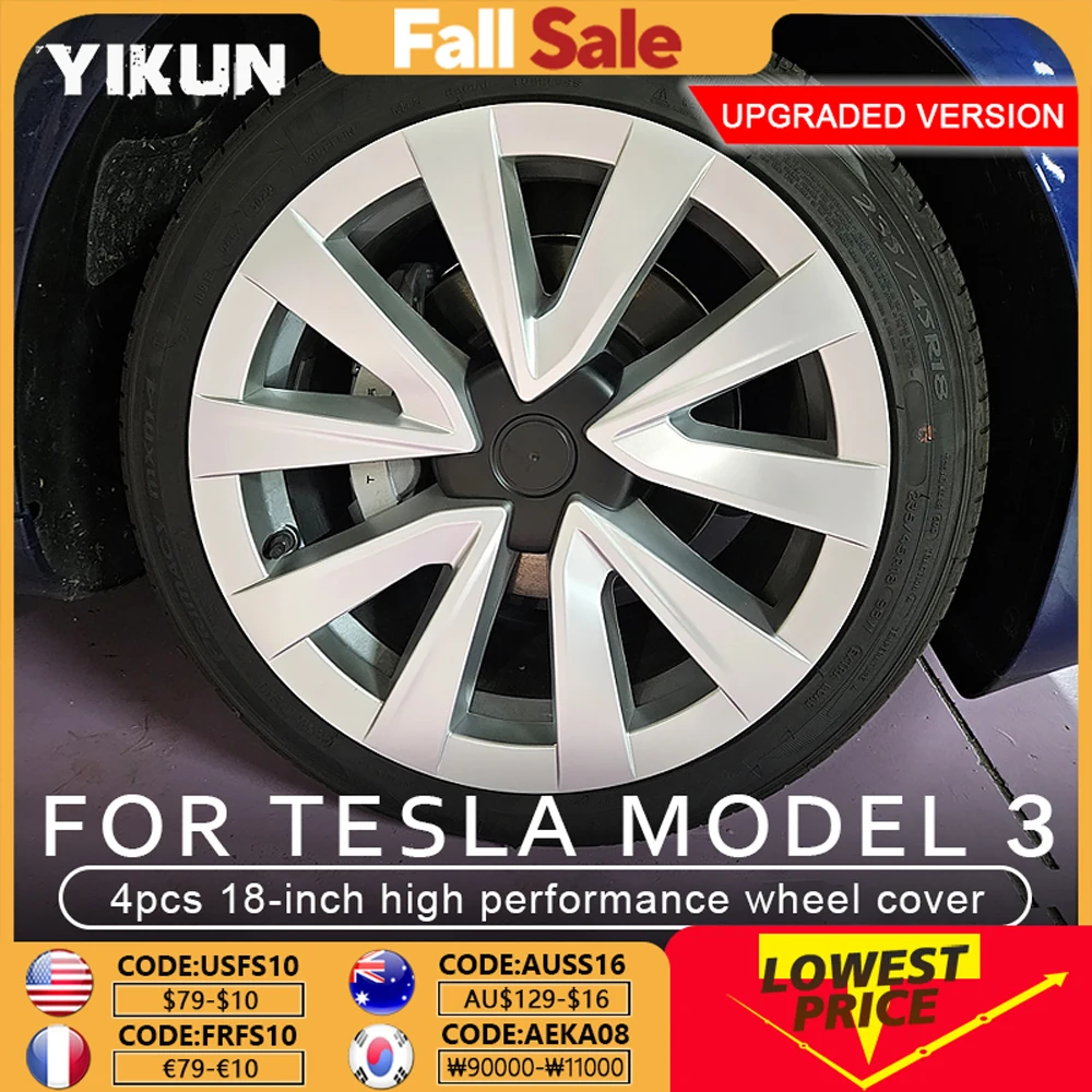 Tesla Model 3 Aero velgen en wieldoppen en naafdoppen NIEUW