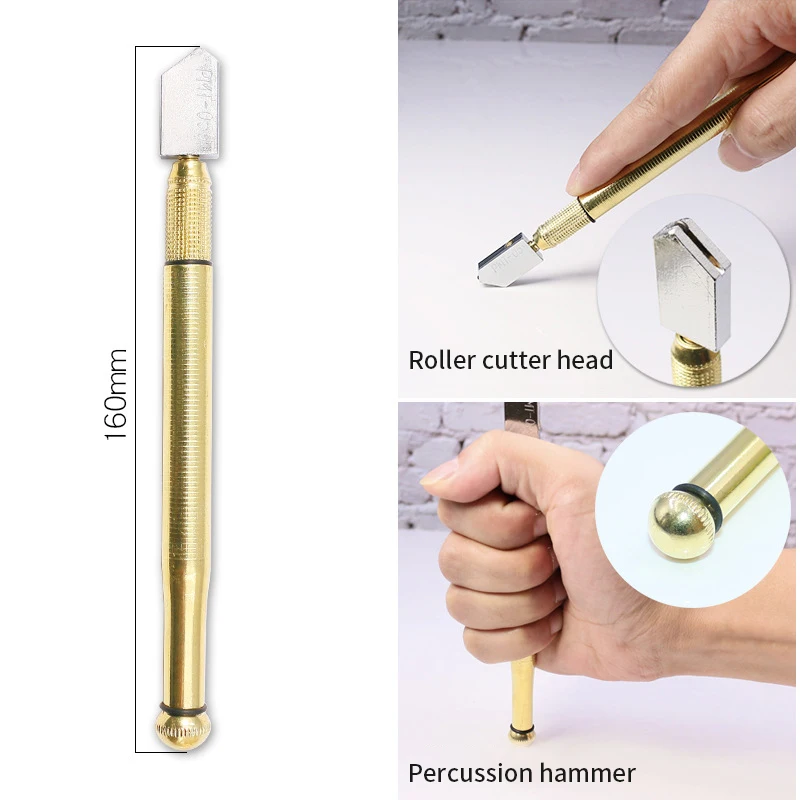 Diamond Glass Cutter Professional Portable Wheel Blade Antislip