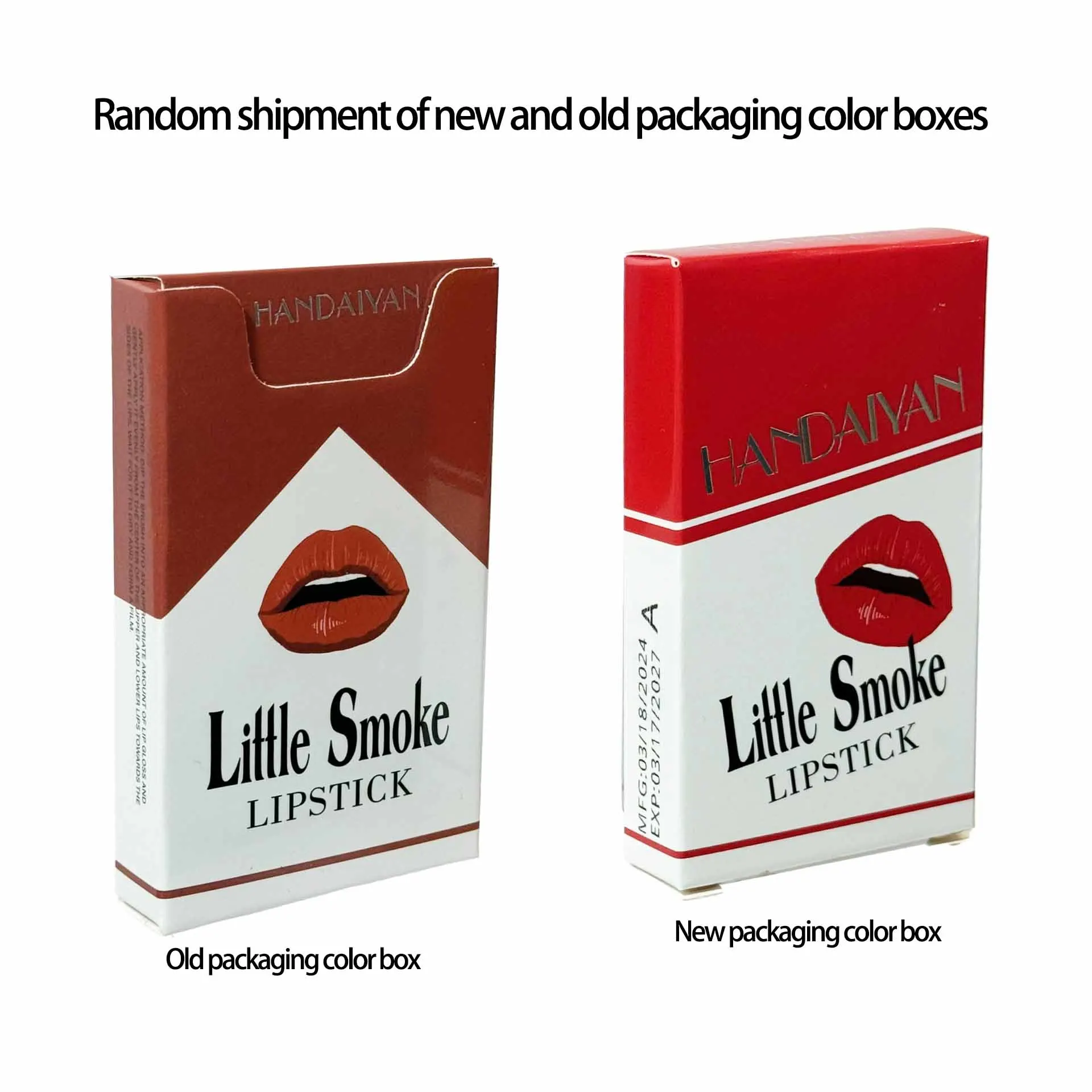 Matte Lipstick 4pcs/set Velvet Small Cigarette Lipstick Set Not Easy to Fade Handaiyan