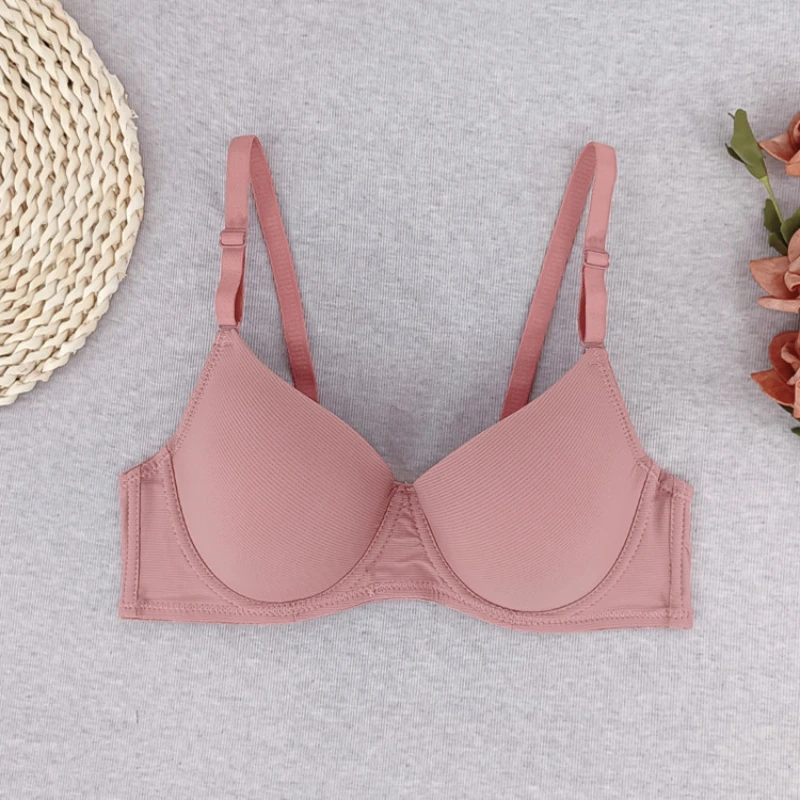 

Single Piece Lingerie Adjustment Underwear Young Women Underwear Small Chest Gathered with Steel Rings Women's Clothing Sexy Bra