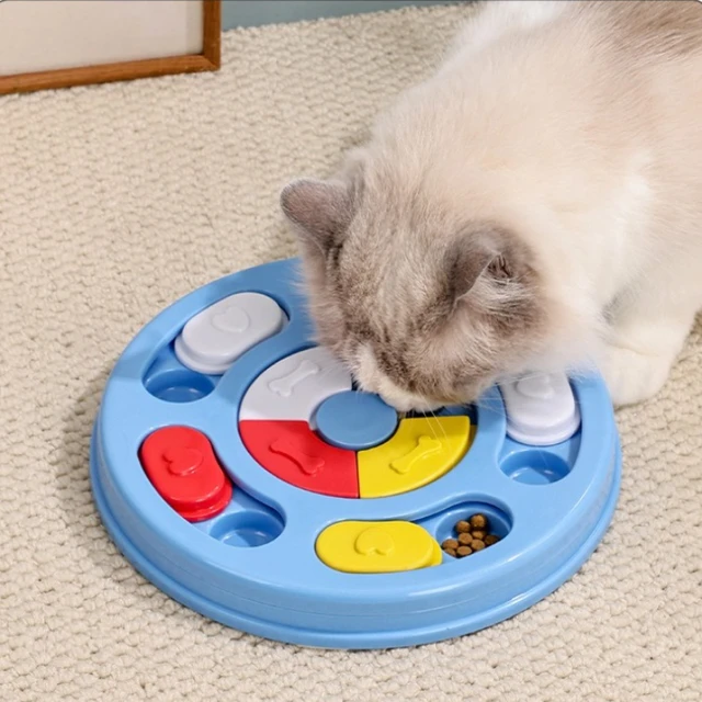 Slow Feeder Bowl with Puzzle Design cat dog Pet Food Dispenser Toy for Training Anti Choking Eating Bowl Easy Cleaning