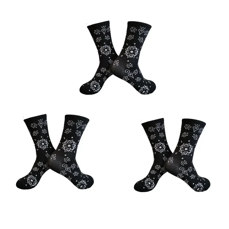 Men's Sports Street Style Hip Hop Crew Socks - 3 Pairs