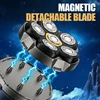Electric Head Shaver for Bald Men 6D Magnetic Razor Hair Trimmer USB Rechargeable LED Display Waterproof Beard Shavers 2
