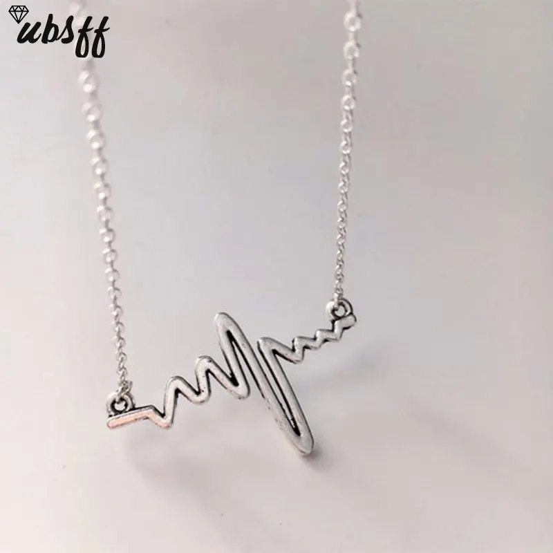 Heartbeat Necklace Women Love Heart 
