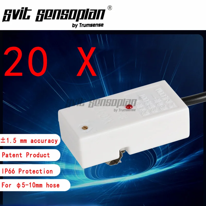 

Trumsense Water Level Sensor Liquid Level Detector Specially for Small Diameter Hose Easy Jaw Installation Y28A 24V RS485 Output