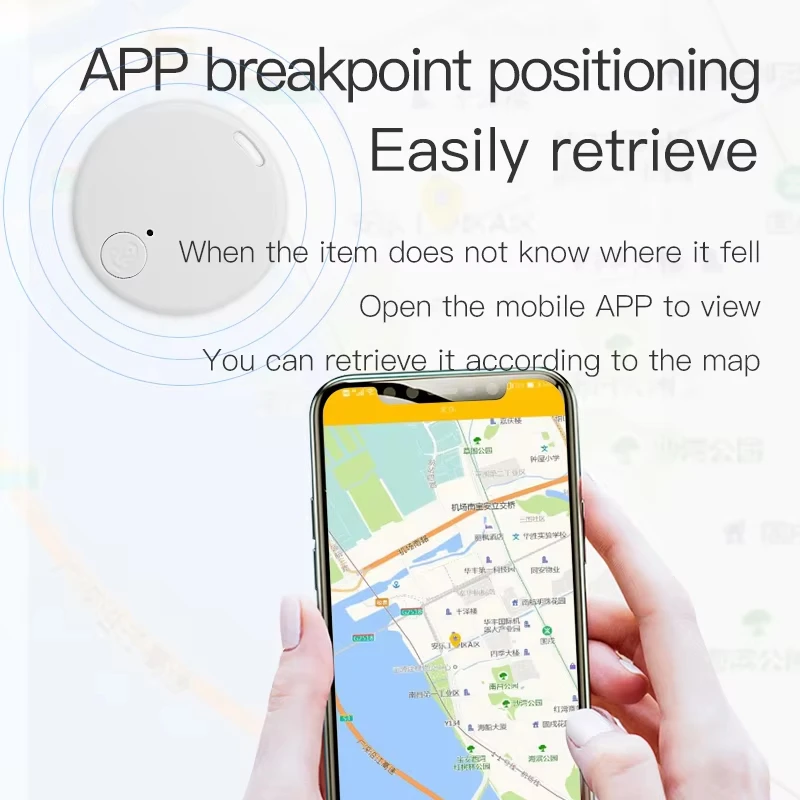 Compact Bluetooth 5.0 Anti-Lost GPS Tracker Smart Finder Accessory