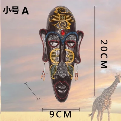 acrafts Creative African masks hanging bar resin Decoration pendant tattoo shop wall mural crafts personality