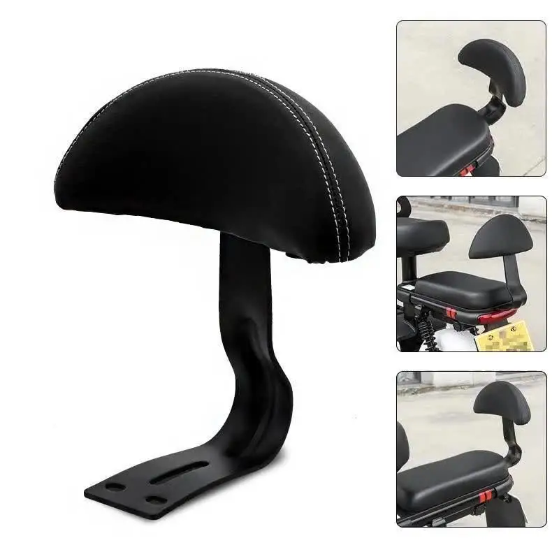 Siège Arrière pour Vélo - VGEBY - Enfant - Coussin Doux et Dossier - Accoudoir - Repose-pieds