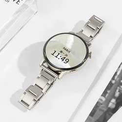 Luxury Women's Stainless Steel Watch Band, 18-22mm Adjustable Strap for 22mm (Starlight)
