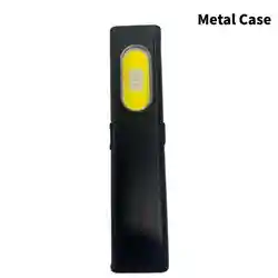 Rechargeable 550LM LED Keychain Flashlight - Portable Mini Torch & Pocket Lantern with Magnet (Metal Case)