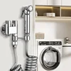 Handheld Bidet Sprayer Set Spray Gun Bathroom Self-Cleaning Handheld Shower Head Bathroom Sprayer with Bathroom Accessories 2