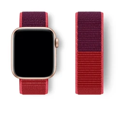 Sport Nylon Loop Strap - Vibrant Bracelet - 38mm - 40mm - 41mm (50 new red)
