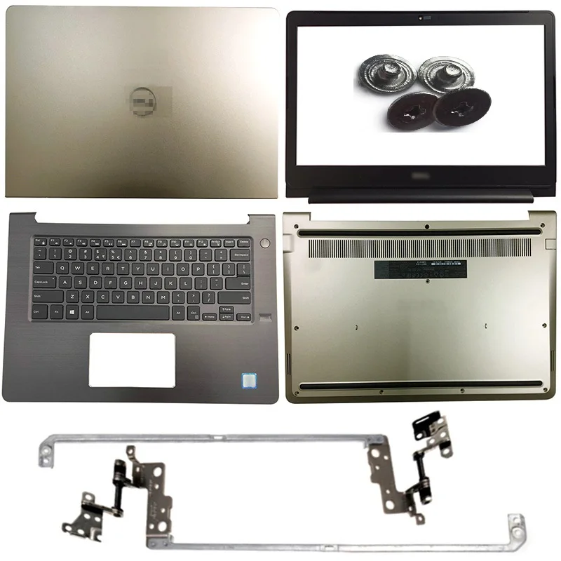 

Laptop For Dell Vostro 145468 V5468 0DC02Y 05T9CW 0D9GDC 05Y5Y1 LCD Back Cover/Front Bezel/Hinges/Palmrest/Bottom Case Gold