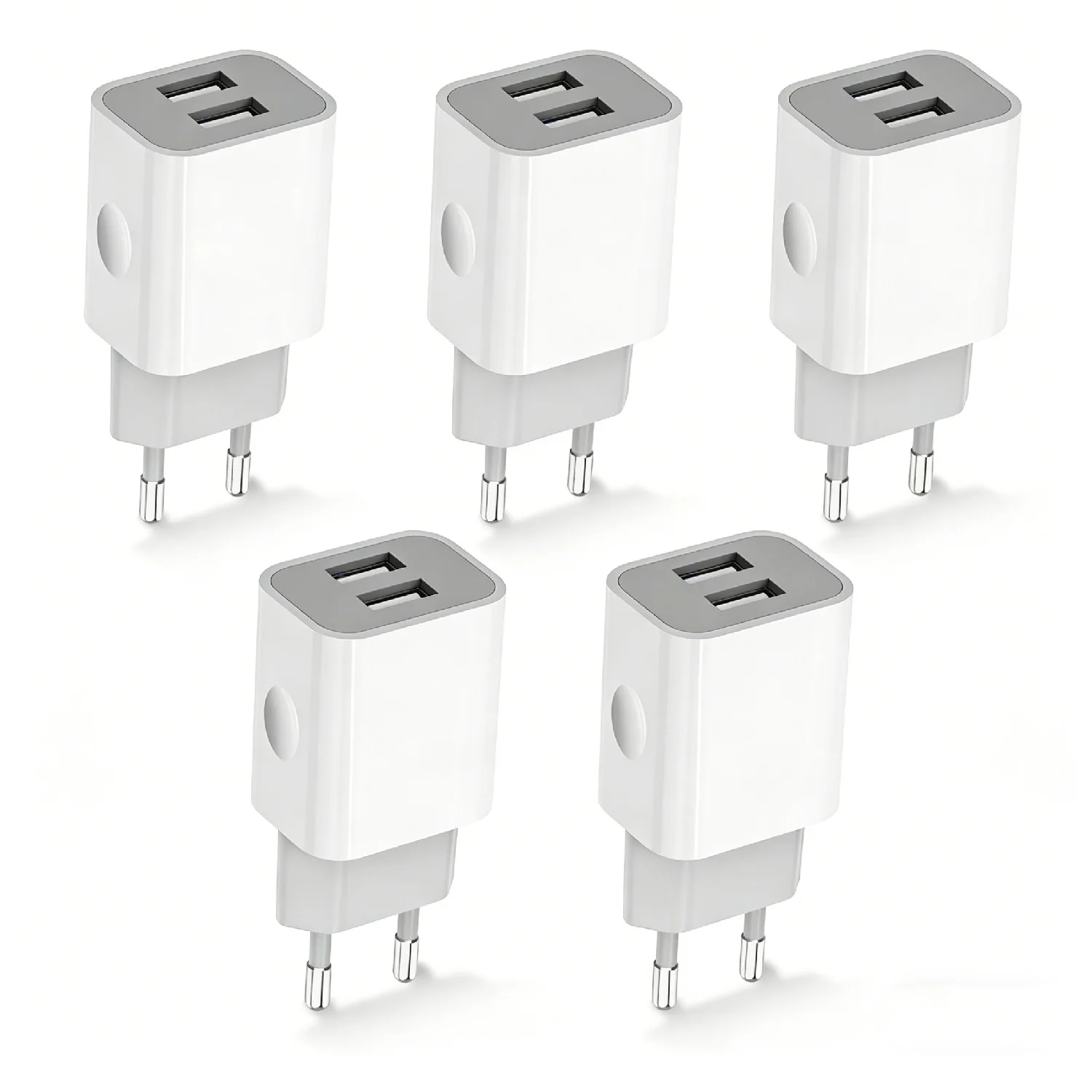 Dual-Port USB Wall Charger - 10W Rapid Charging Adapter