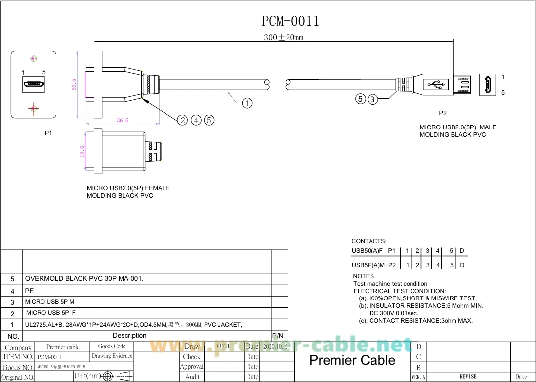 Schraubmontage Micro-USB-Verlängerungskabel Micro-USB-Stecker auf Buchse Chassis-Flansch-Durchführungsadapterkabel für Raspberry Pi – Detail 4