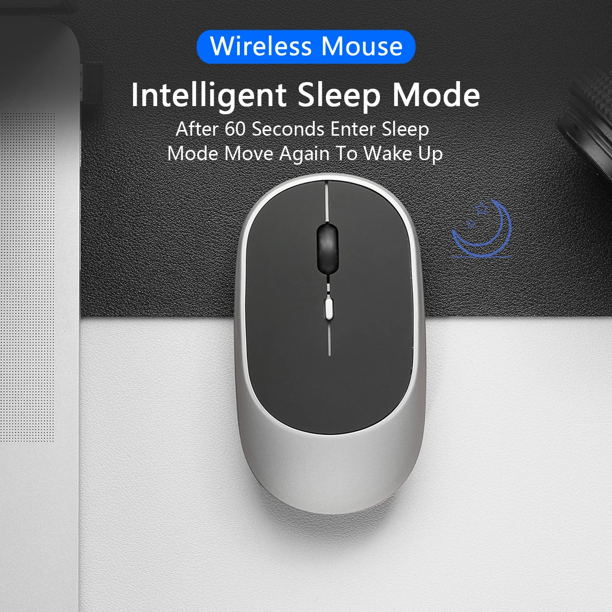 Wireless Mouse Bluetooth 2.4G Portable Silent Ergonomic Gaming Mouse Laptop iPad Tablet Notebook Mobile Phone Office