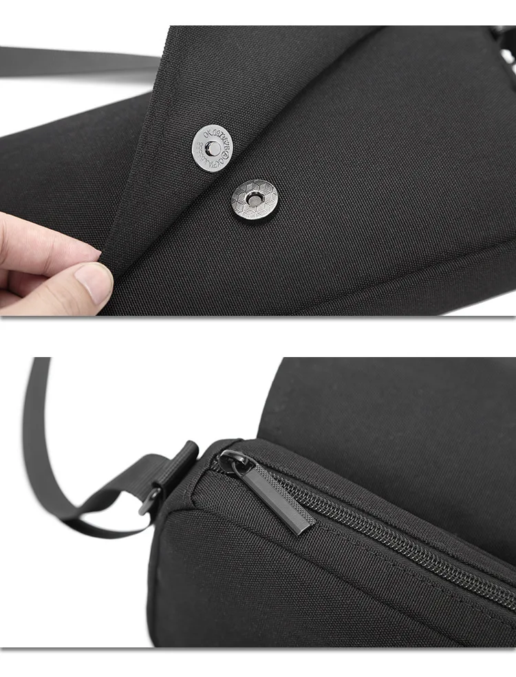 Stylish Crossbody Messenger Bag For Men Simple Solid Casual Design_voghion.com