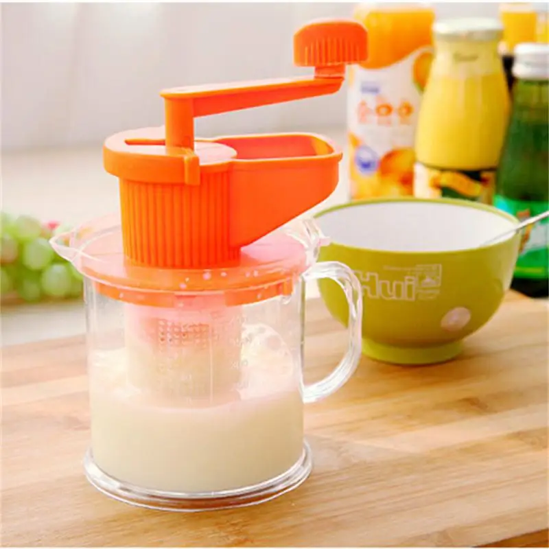 

Manual Soybean Milk Machine Mini Portable Fruit Extractor Crank Juicer Hand Fruit Juicer Tool Household Kitchen Accessories