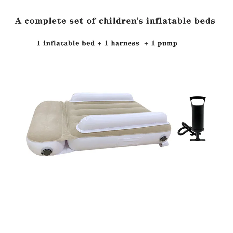 New Product Car PVC Flocking Portable Airplane Train Bus Outdoor Inflatable Bed Station Wagon Rear Seat