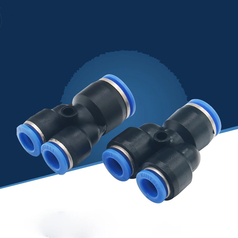 Tubo Del Gas Pneumatico Inserto Rapido Rapido Tipo Y Riduttore Tee Pwy6-48-6-410-8-6-12-10-816-12