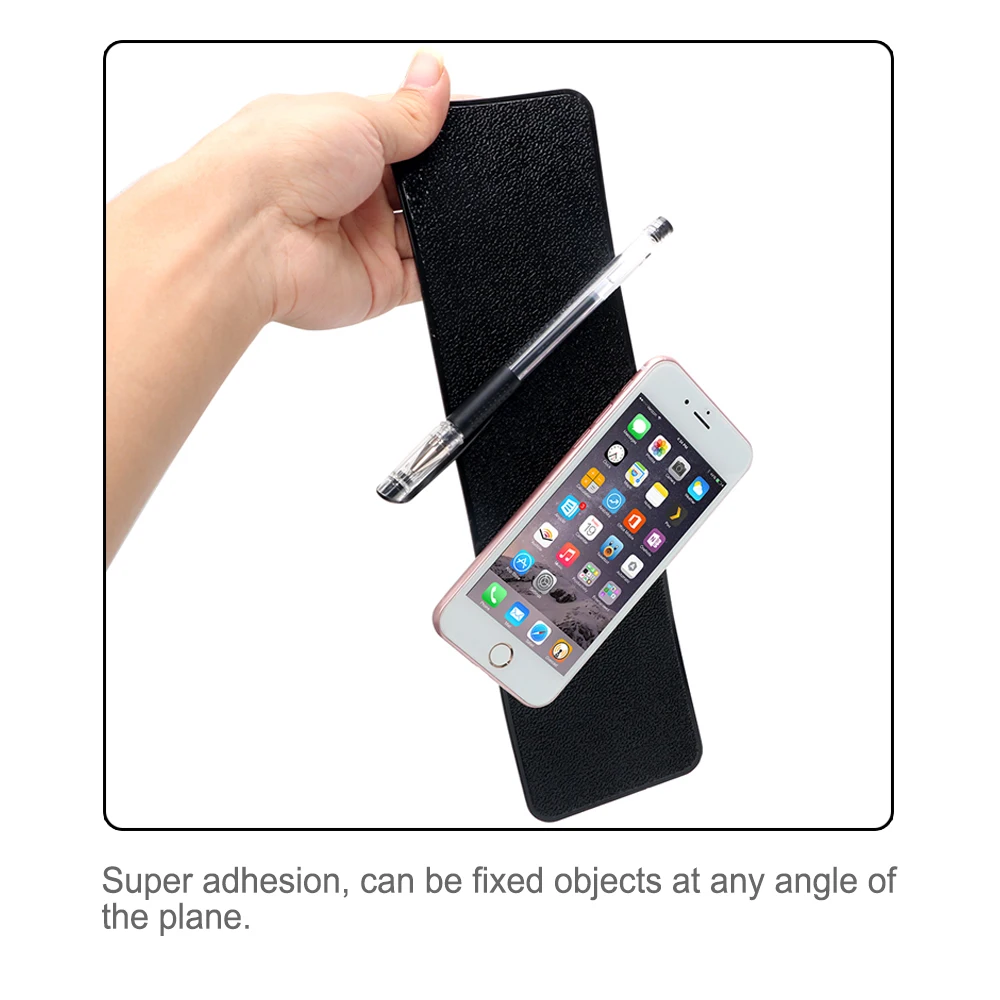 Non-Slip Mat Holder PU Leather Texture Gel Magic Car Interior Car Dashboard Sticky Pad Anti-slip Mat For Phone GPS