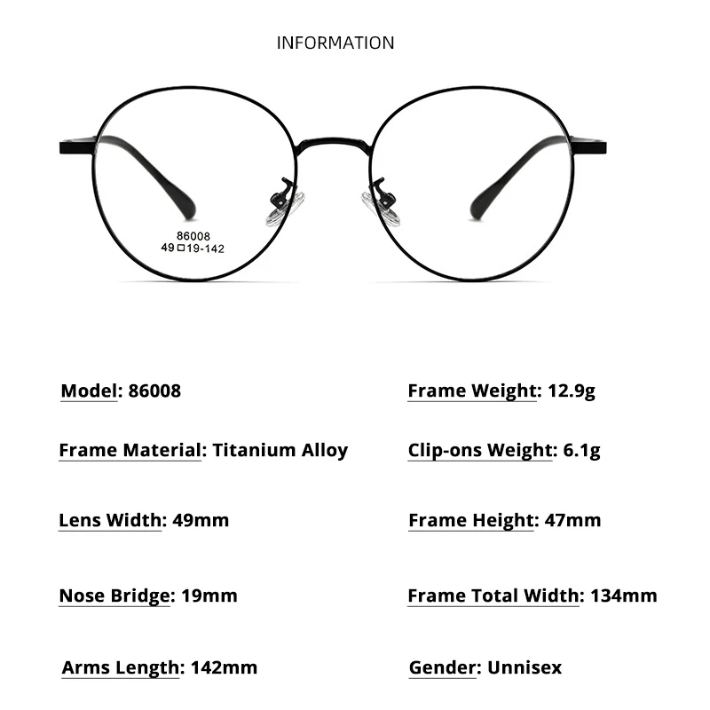 Women Polarized Clip On Sunglasses Fashion Round Titanium Alloy Optical Glasses Frame Female Sunshades Eyewear protective sunglasses protective glasses