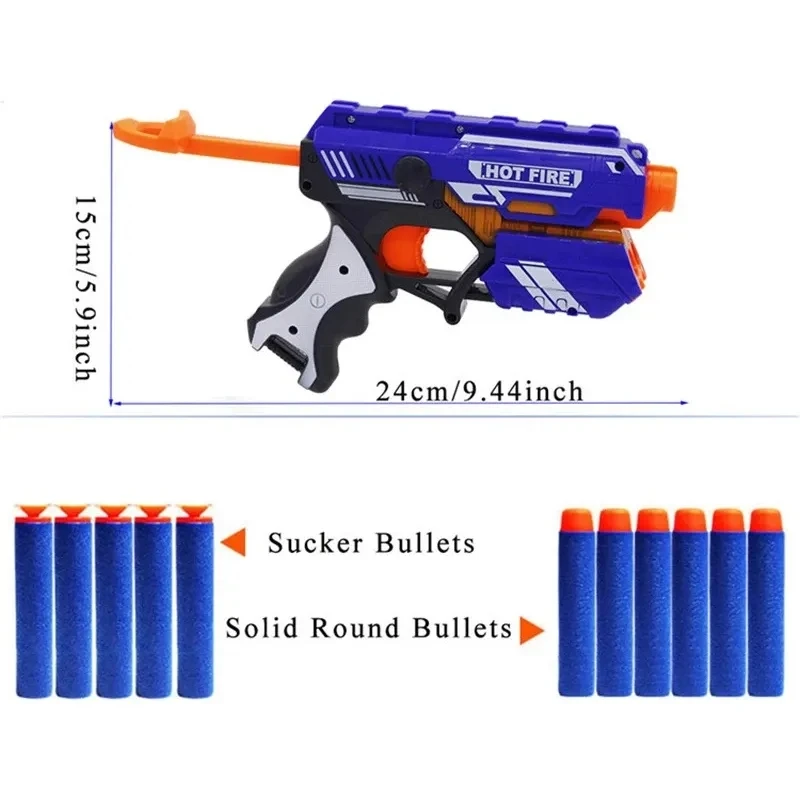 Nerf Gun Soft Bullet Blaster Blaster Soft Bullet Super Gun T12