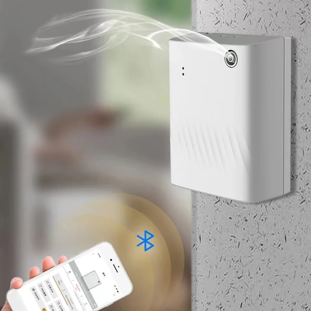 Aroma Diffúzor Bluetooth Control Háztartási Légfrissítő Permetező Szoba Iroda Szálloda Illóolaj Illata - Image 3