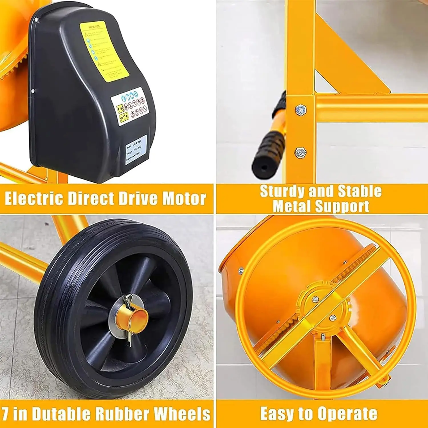 Heavy Duty Portable Concrete Mixer