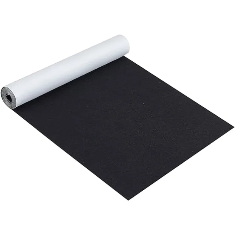 Black Self-Adhesive Felt Fabric 15.7