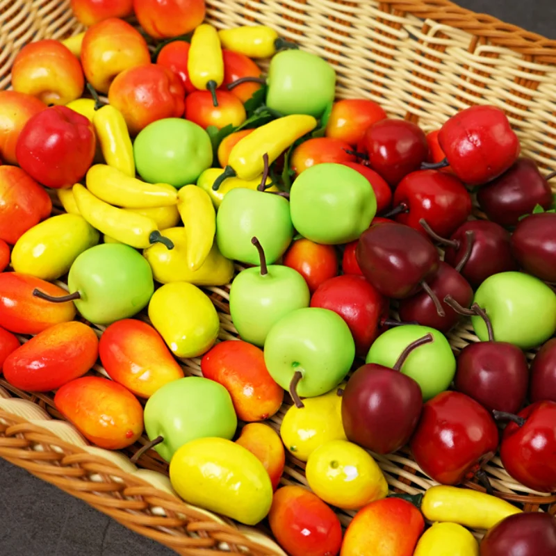 10pcs/lot Simulation Mini Fruit Fake Small Fruit And Vegetable Model