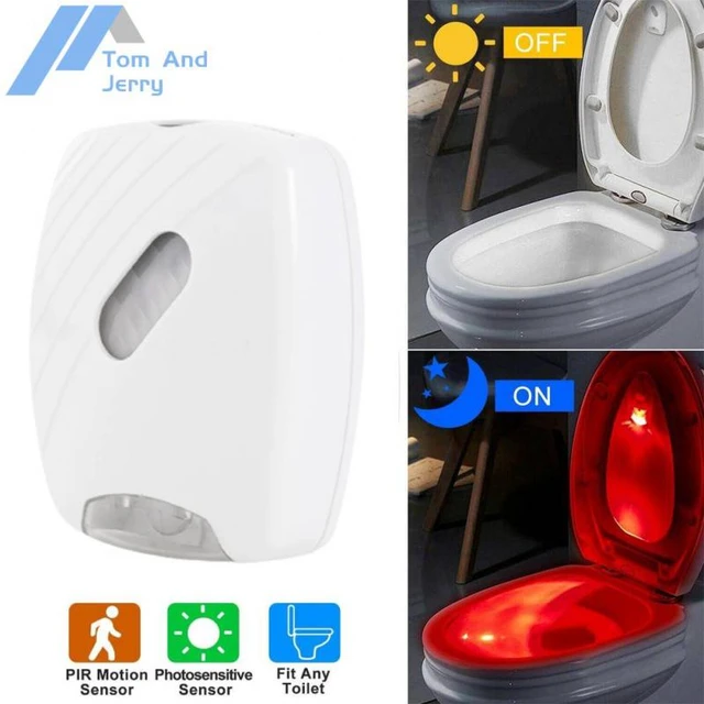 Smart Pir Motion Sensor Toilet Seat Night Light Backlight For Toilet Bowl  Led Luminaria Lamp Wc Toilet Light 8 Colors Waterproof - Night Lights -  AliExpress