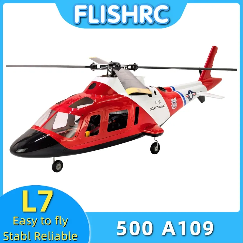 FL500 FLISHRC Roban A109 Coast Guard 500 Size Helicopter Scale 6CH