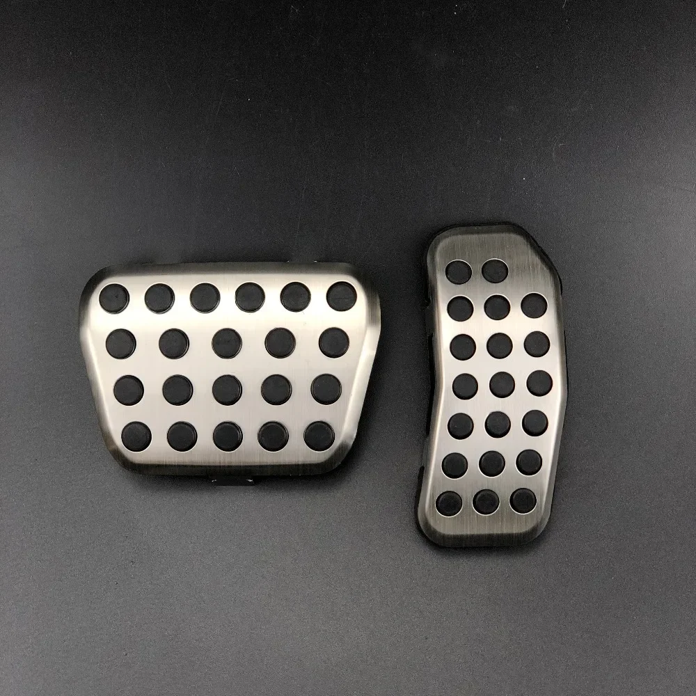 Car Styling Brake Clutch Accelerator Gas Pedal Pad Covers Case For Ford Fiesta Ecosport Mazda 2 Auto Accessories