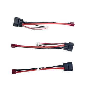 S281081d4828d461ab199a9d62f88f59c8.jpg Adaptateur de Charge de Batterie Lipo 2S/3S/4S, Prise Deans T Femelle vers TRX Traxxas ID Mâle, Balance de Charge, Câble de Plomb 14awg 150mm