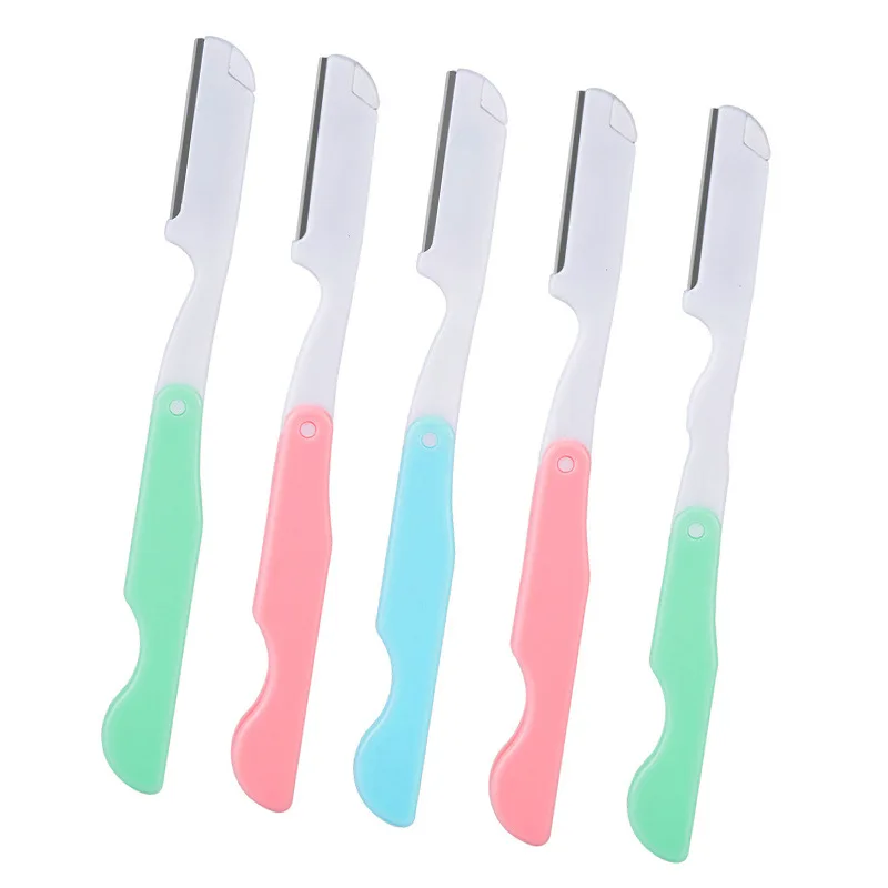 1pcs Random Color Eyebrow Trimmer Foldable Facial Hair Remover Razor Shaver Women Makeup Eye Brow Shaper Blades Beauty Tools 3