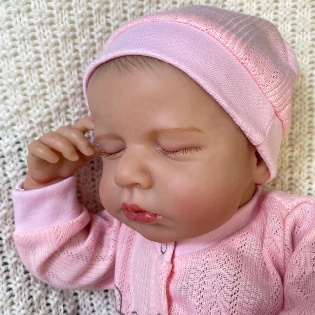 Muñecas realistas de 20 pulgadas para niños y niñas, muñecos Reborn de LouLou 3D de piel realista para recién nacidos - Image 5