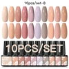 Mtssii 10PCS Nude Pink Gel Nail Polish Set Semi Permanent Soak Off UV Led Hybrid Varnish Art Gel Kits Nail Supplies 1