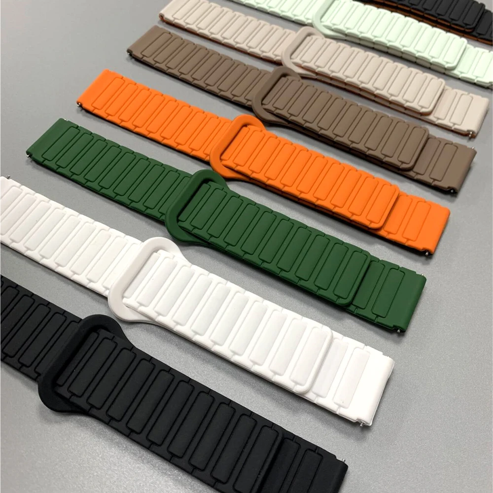 Magnetic Silicone Loop Strap - Soft Sport Band Bracelet