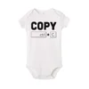 Copy Paste Twin Newborn Toddler Jumpsuit Ctrl+c Ctrl+v Print Funny Baby Clothes Boy Girl Short Sleeve Romper Infant Shower Gift 3
