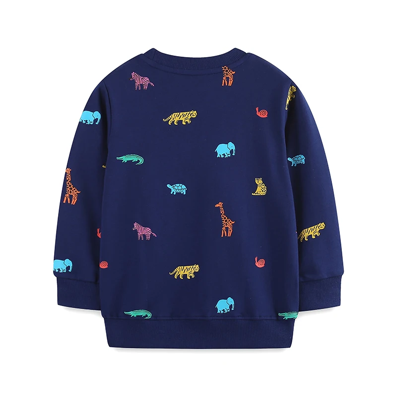 Children's Clothing Toddler Baby Boys Kids Clothes 2025 Autumn Spring Cartoon Animals Sweatshirts Tops Cotton