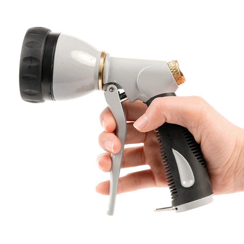 

Garden Hose Nozzle Sprayer Heavy Duty, 100% Metal Water Hose Nozzle With 8 Spray Patterns, High Pressure Hose Spray Durable