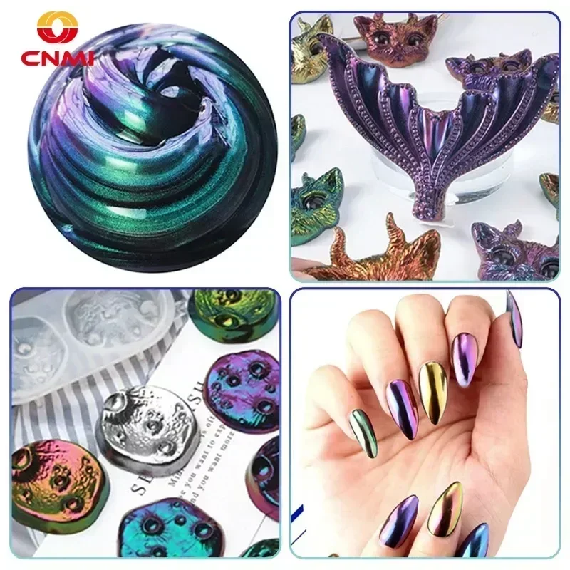 100g Bulk Chameleon Pigment Powder Color Shift Pigment Cameleon Color Change for Eyeshadow Makeup Nail DIY Epoxy Resin Car Paint