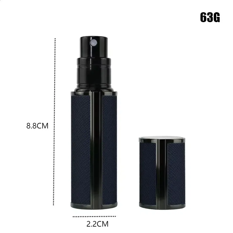 Portable Leather Perfume Bottle Sprayer Refillable Empty Perfume Atomizer for Travel 5ML 1PC