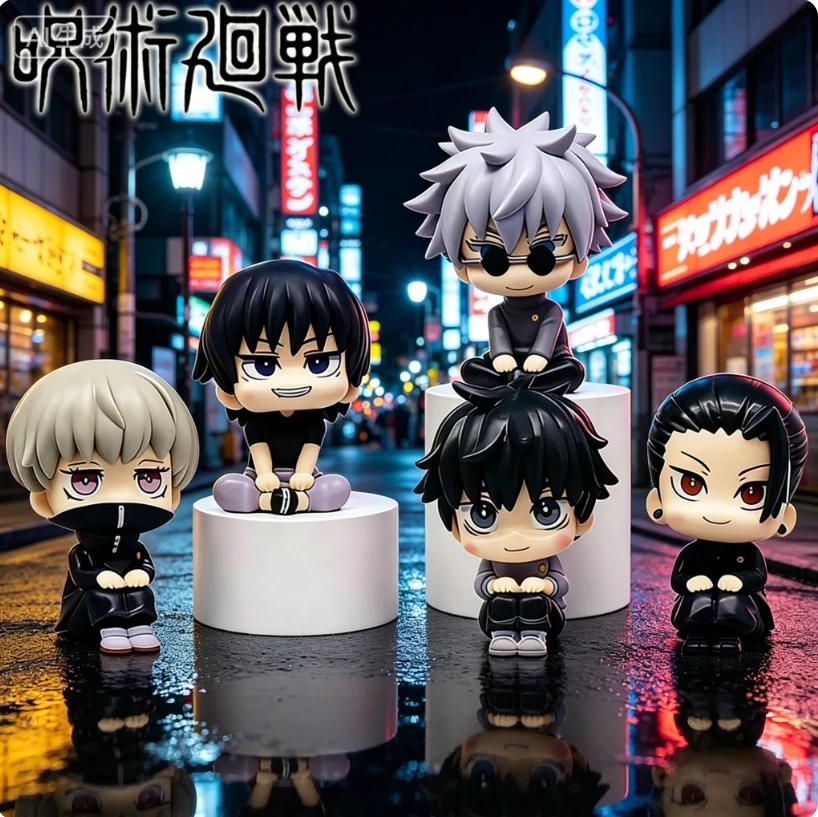 10cm Jujutsu Kaisen Anime Figure - Q Version Collectible Character Figurine